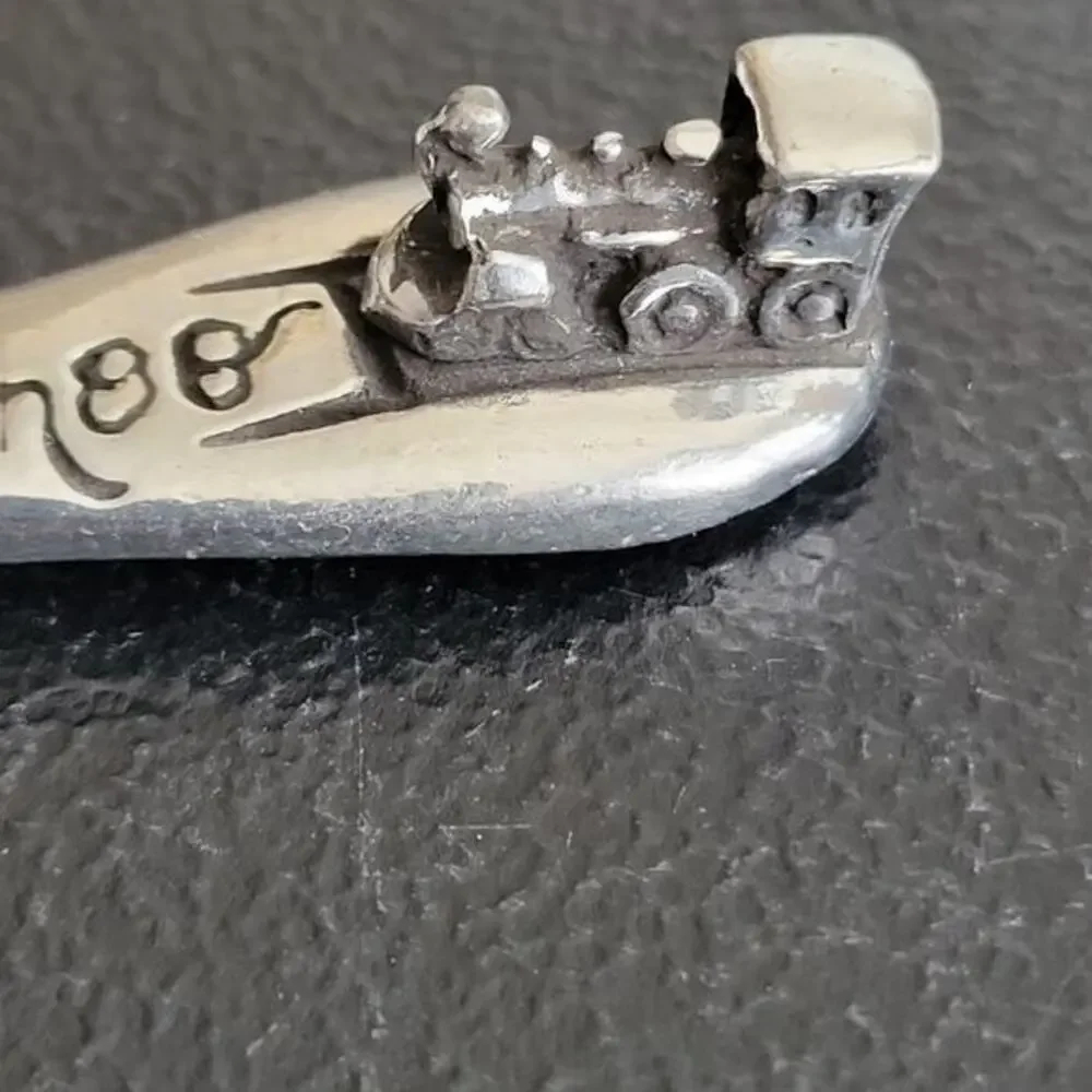 Vintage‎ Metal Morphosis Baby Spoons Set with Box - Choo Choo & 123
